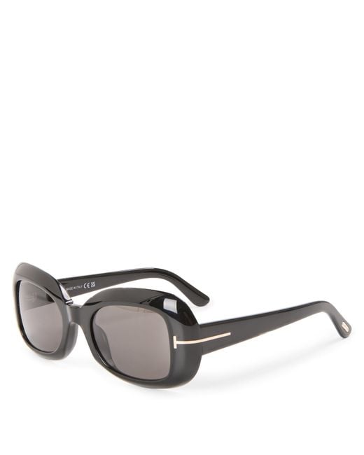 Tom Ford Gray Rectangle Sunglasses
