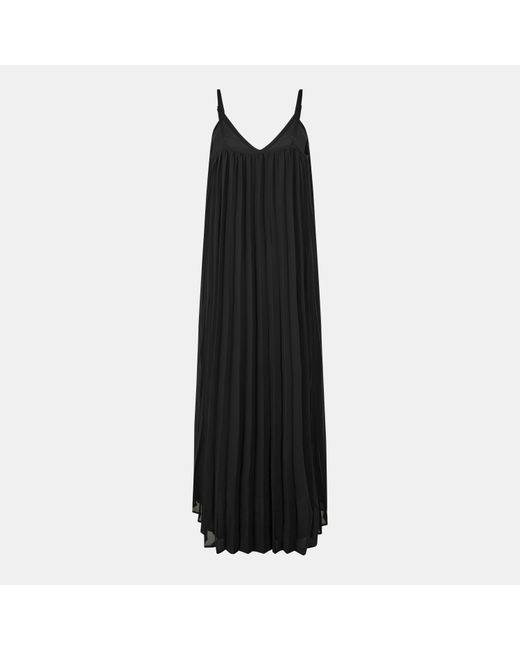 Vero Moda Black Katy Pleated Maxi Dress