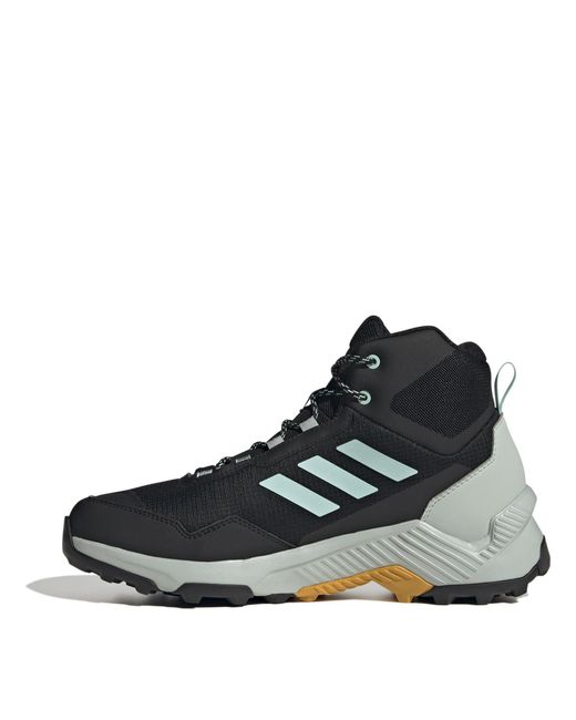 Adidas Blue Waterproof Trail Mid Hiking Shoes for men