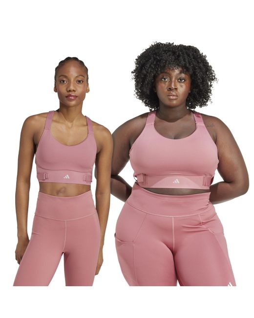 Adidas Purple Non Wired High Impact Sports Bra