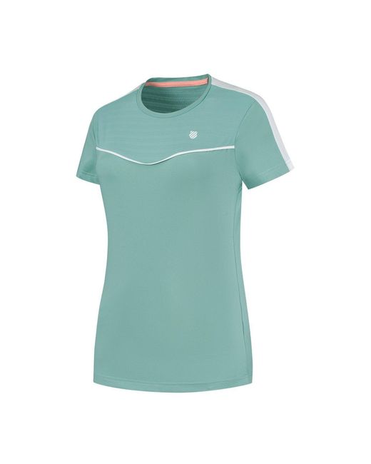K-swiss Green Hypercourt Rntp2 Short Sleeve Performance T-Shirt