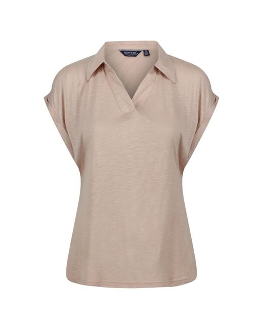 Regatta Natural Lupine Short Sleeve Polo Shirt