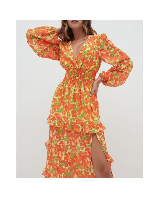 Pretty Lavish Orange Maxi Dress