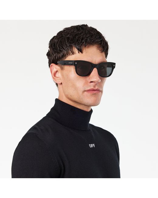 Off-White c/o Virgil Abloh Gray Square Sunglasses