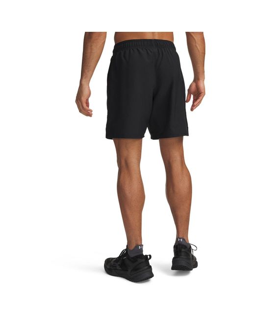 Under Armour Black Woven Graphic Shorts for men