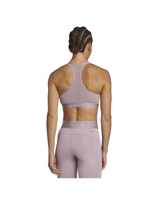 Adidas Purple Medium Impact Sports Bra