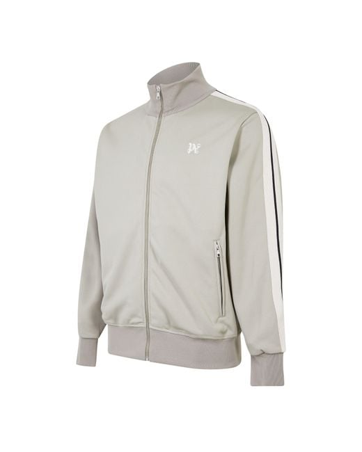 Palm Angels Gray Monogram Track Jacket for men