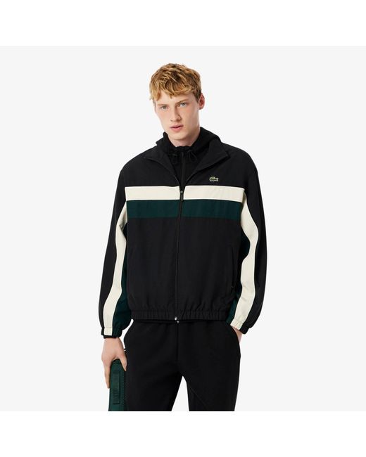 Lacoste Black Cb Tracksuit Top for men