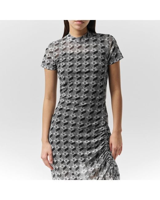 HUGO Gray Nastoria Maxi Dress