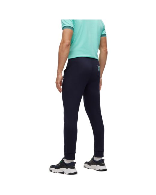 Boss Blue Hadiko Tracksuit Bottoms for men
