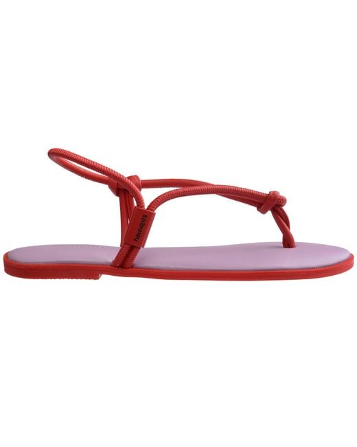 Havaianas Red Una Sandl Flip Flops