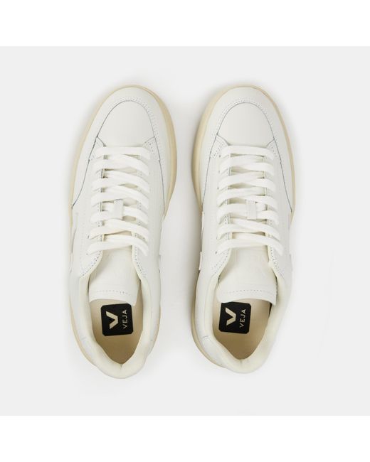 Veja White V Leather Court Trainers