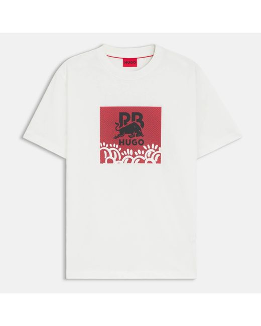 Hugo x RB White X Vcarb By Slawn Graphic T-Shirt for men