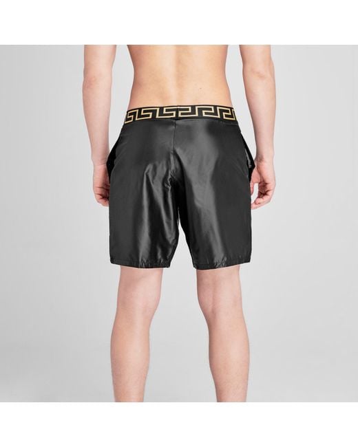 Versace Gray Swim Shorts for men