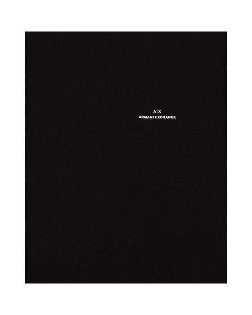 ARMANI EXCHANGE Black Regular Fit T-Shirt for men