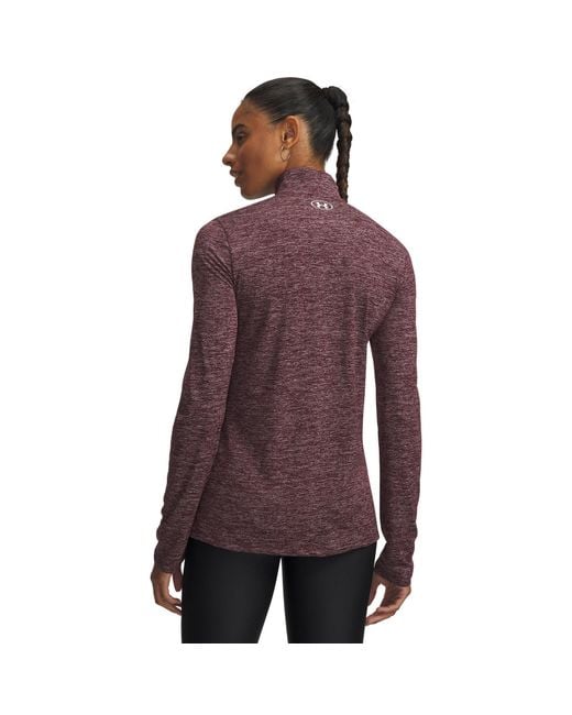 Under Armour Purple Tech Half Zip Top