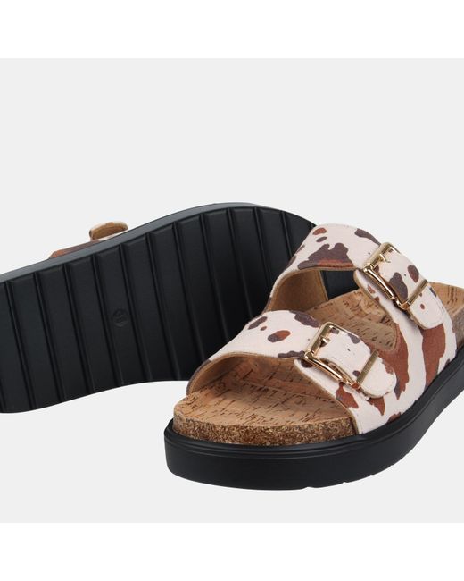 Biba Brown Two Strap Sandals