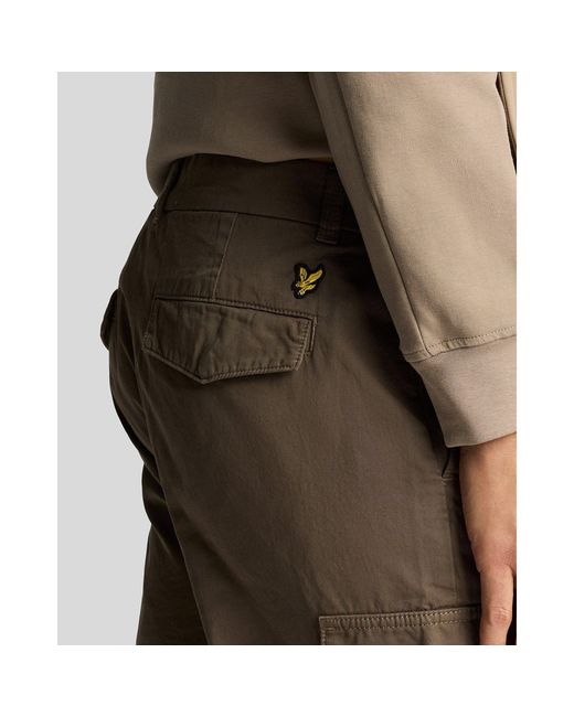 Lyle & Scott Gray Cargo Trousers for men