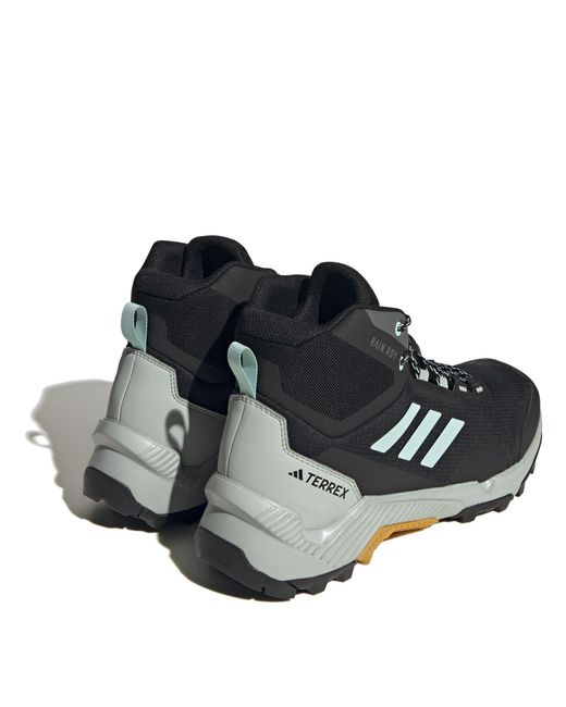 Adidas Blue Waterproof Trail Mid Hiking Shoes for men