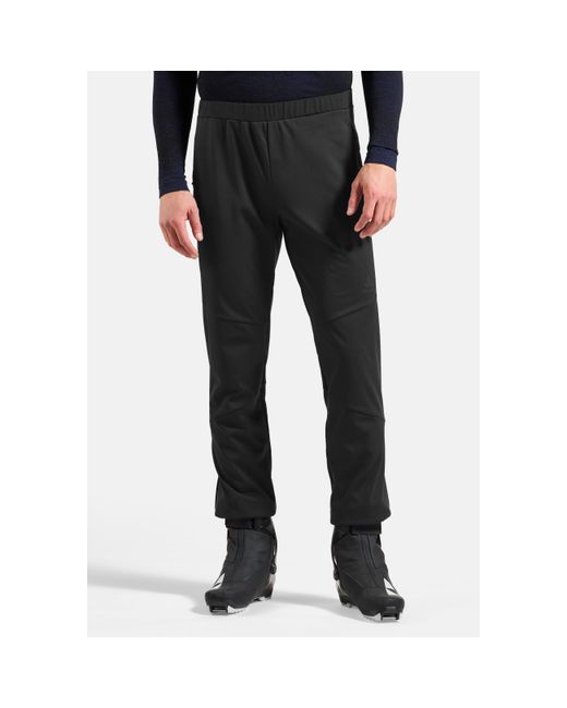 Odlo Black Essential Ski Trousers for men