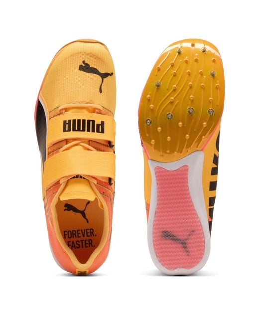 PUMA Orange Triple Jump Nitro Elite 2 Track Running Spikes for men