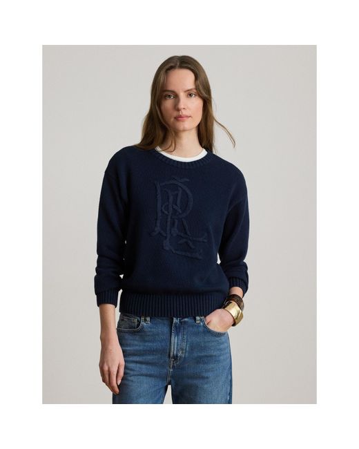 Ralph Lauren Blue Crew Neck Jumper