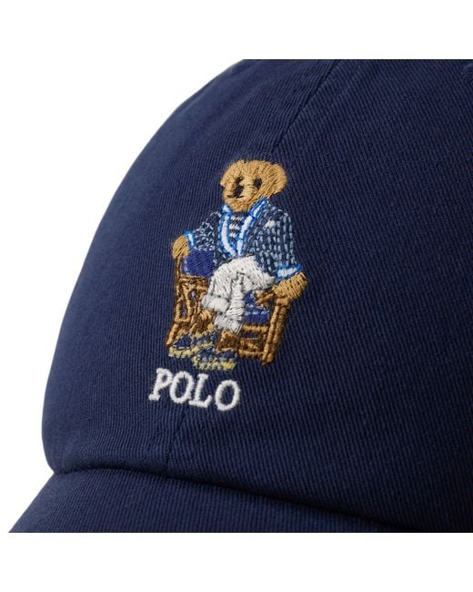 Polo Ralph Lauren Blue Newport Bear Cap