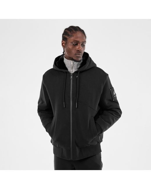 Moose Knuckles Black Tilden Bunny Insulated Bomber Jacket for men