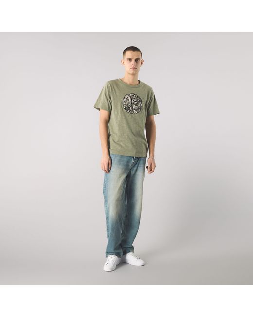 Pretty Green Green Aquarelle Print Regular Fit T-Shirt for men