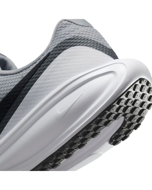 Nike Gray Revolution 8 Road Running Shoes for men