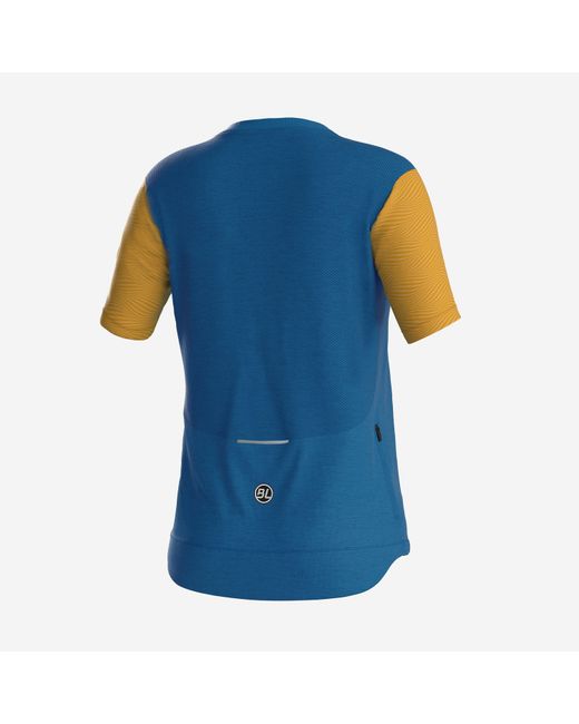 Bicycle Line Blue Zoe Half Zip Short Sleeve Cycling Jersey