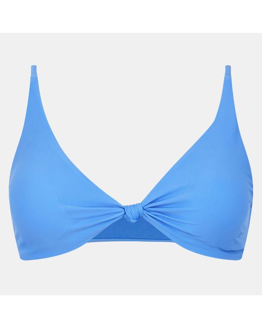 Jack Wills Blue Knot Front Crop Top Bikini