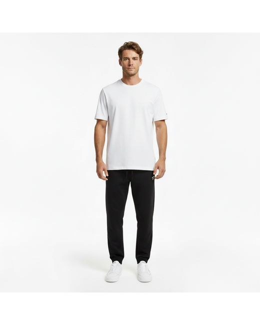 Tommy Hilfiger Blue Logo Crew Neck T Shirt for men