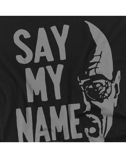Breaking Bad Black Say My Name T Shirt for men