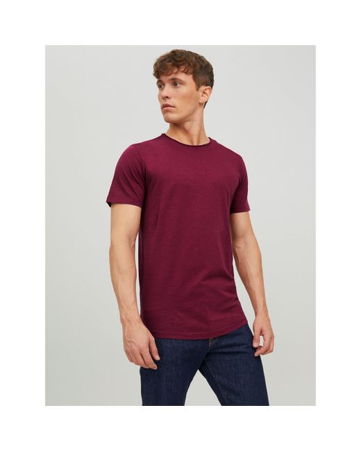 Jack & Jones Red Short Sleeve T Shirt for men