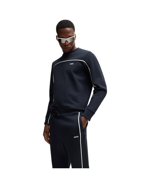 Boss Blue Hbg Hadiko Jogging Bottoms, Elasticated Waistband for men