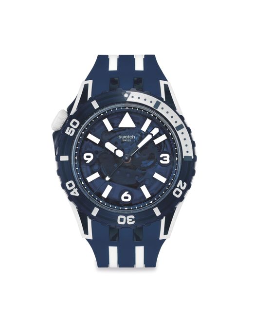 Swatch Blue Scubaqua Analogue Quartz Watch for men