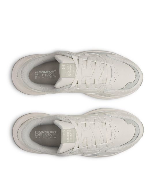Under Armour White Edge Leather Low-Top Trainers for men