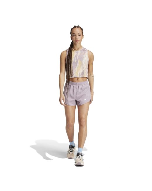 Adidas Purple Performance Running Shorts
