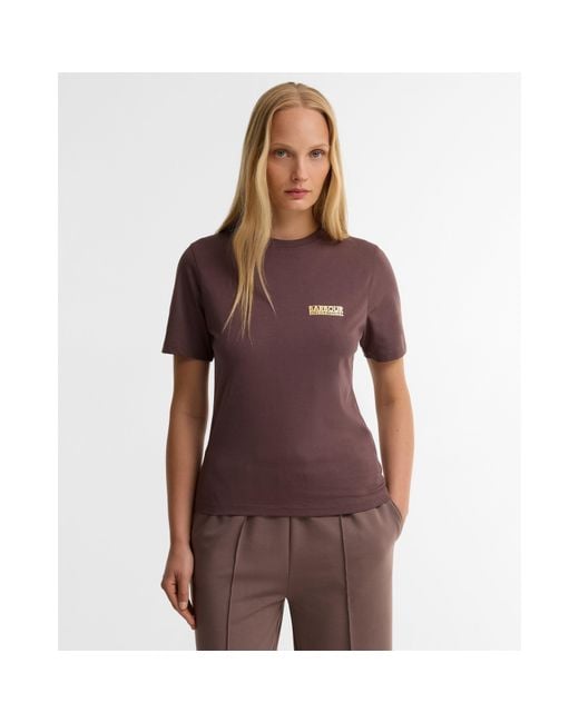 Barbour Purple B.Int Colletta Ss T Ld64