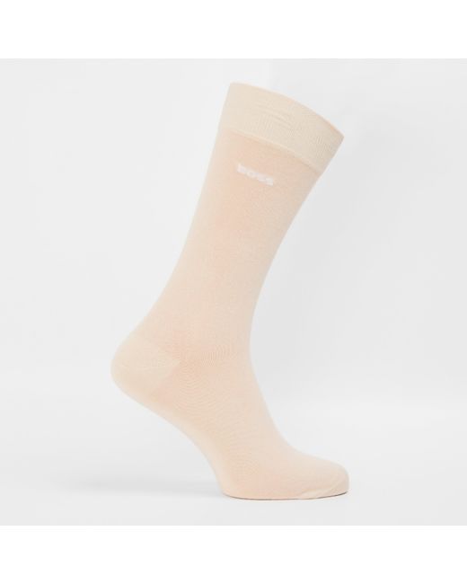 Boss Natural Rs Monogram Crew Socks for men