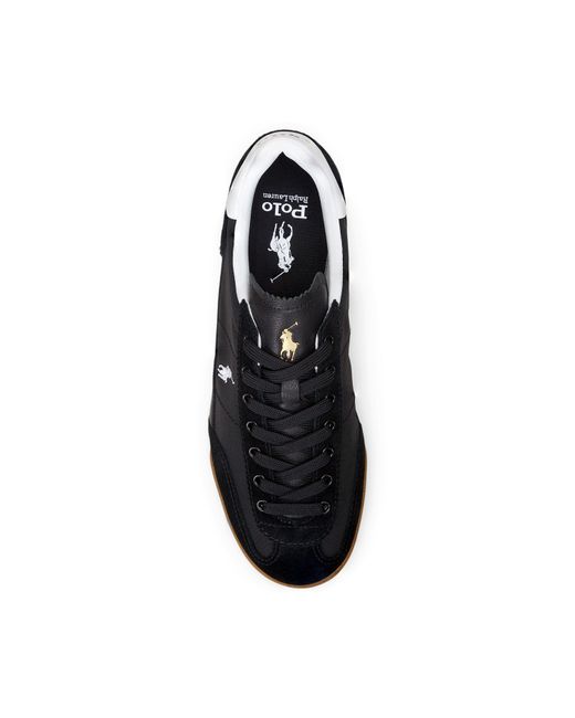 Polo Ralph Lauren Black Hester Low-Top Trainers for men
