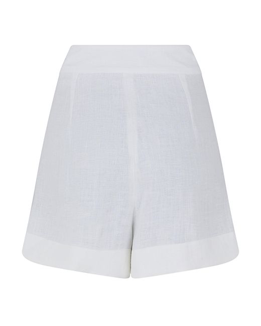 JBQ White Seth Tailored Fit Shorts