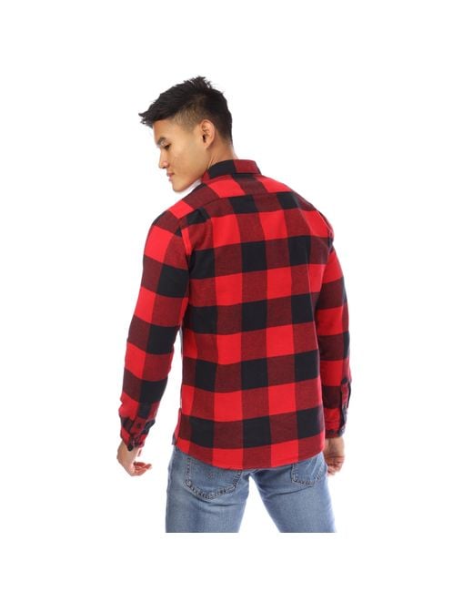 Peter Werth Red Long Sleeve Plain Shirt for men