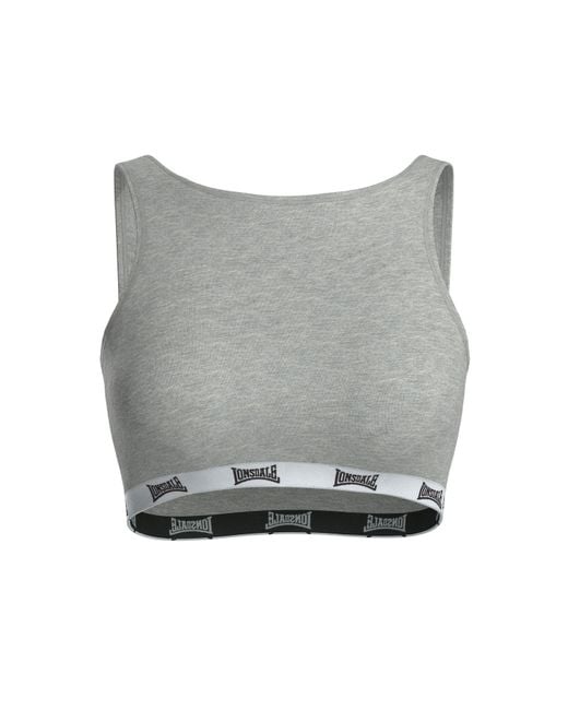 Lonsdale Gray Crop Top