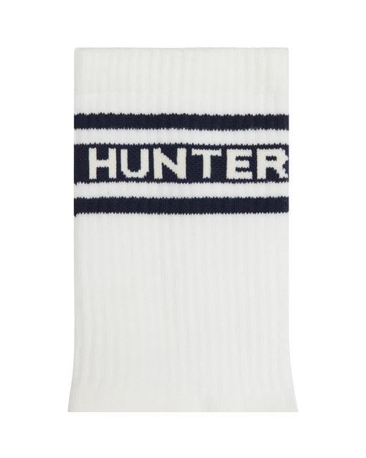 Hunter White 3 Pack Crew Socks