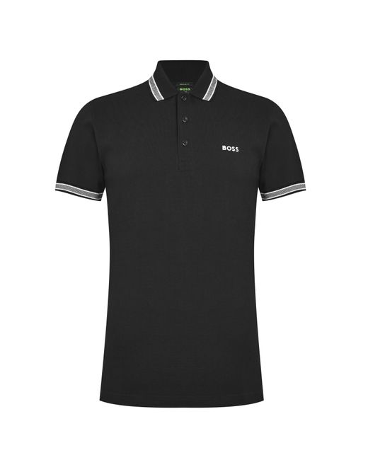 Boss Black Paddy Polo Shirt With Contrast Tipping for men