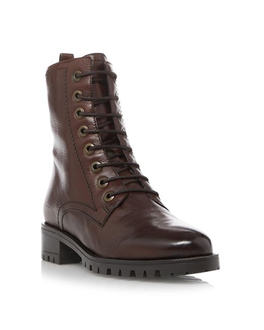 Dune Brown Prestone Ankle Boots