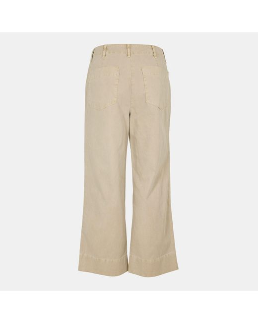 Velvet By Graham & Spencer Natural Canvas Tailored Trousers
