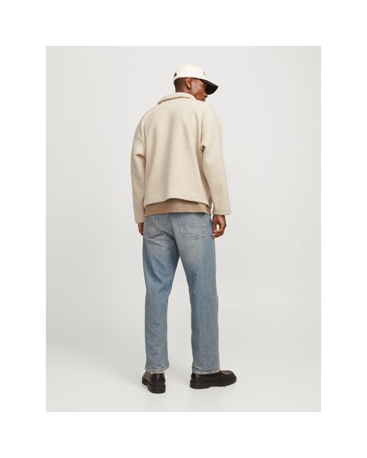 Jack & Jones Natural Teddy Crew Neck Jumper for men